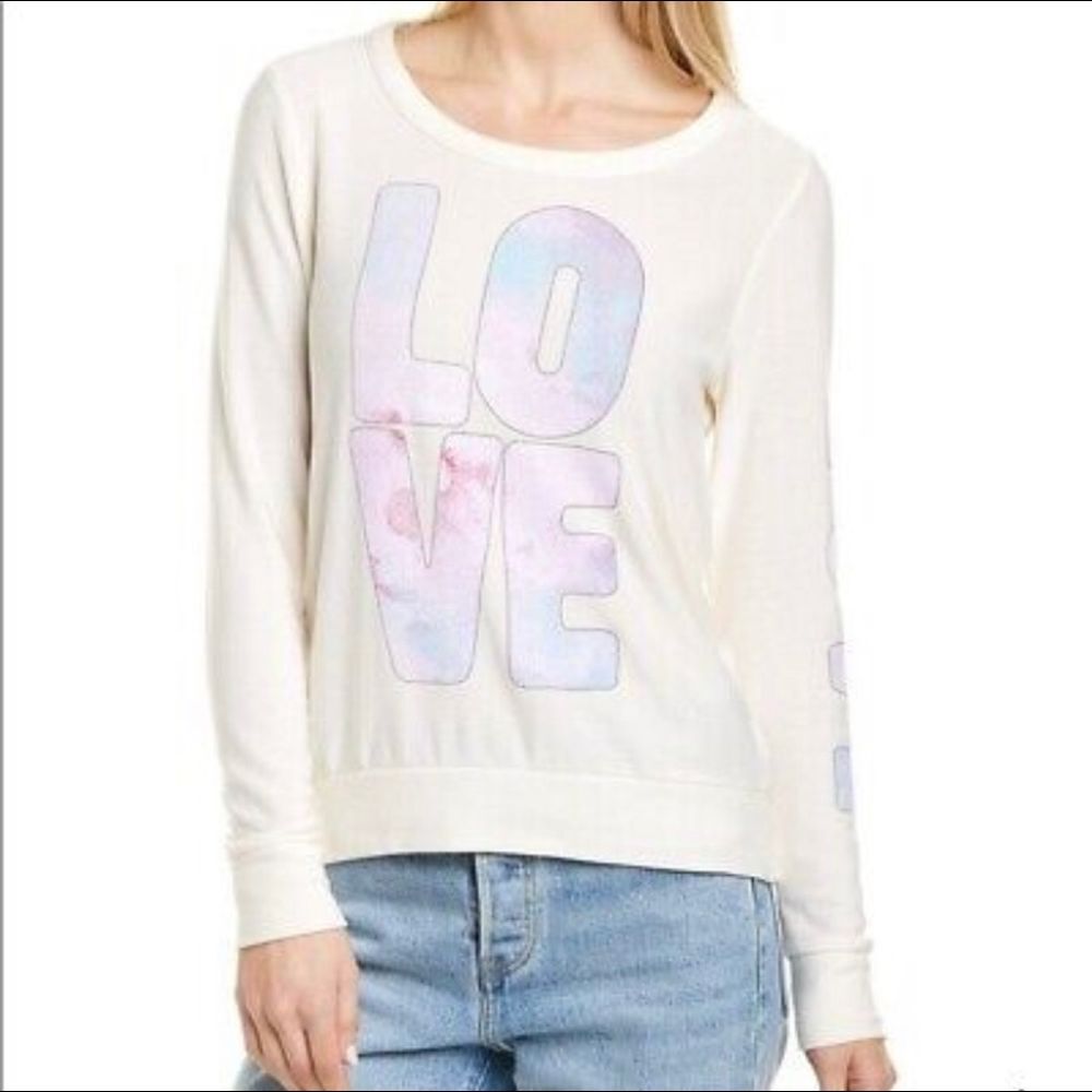 Revolve Chaser Love Crewneck Sweatshirt Size Medium